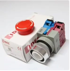 AVW302R 22mm Red Selector Switch with Cover IP65 2-Position Spring Return 2NO