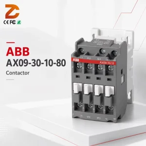 AX09-30-10-80 AX09 9A 3 Pole AC Contactor 4kW 230V Coil Motor Control Switch 3 Phase Industrial Motor Contactor