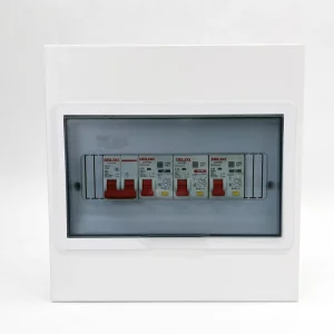 AX30 AB 10 Way Complete Set Plastic Galvanized Steel Surface Mounting Metal Power Circuit Breaker Distribution Box