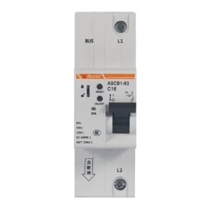 Acrel ASCB1 63 MCB Local Manual Operation Remote Trip Abnormal Warning IP20 2P Smart Circuit Breaker
