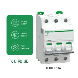 Acti9 IC65H B Curve 16A 3P 10kA Miniature Circuit Breaker
