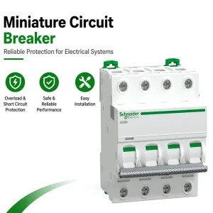Acti9 IC65H C Curve 4P 10kA 1A 2A 3A 4A 6A 10A 16A 20A 25A 32A 40A 50A 63A Miniature Circuit Breaker