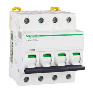 Acti9 IC65N A9F18363 Miniature Circuit Breaker 3P C63A 6kA MCB Three Phase Overload Short Circuit Protection AC400V
