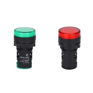 Ad16-22ds Ad22 22mm Led Lighting Signal Indicator Lamp 12V 24V 110V 220V 380V Plastic IP65 Equipment Indicator Lights 0.03