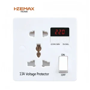 Adjustable AC 220V Surge Protector Plug 13A UK Socket Dual Universal Outlet Voltage Protection Device
