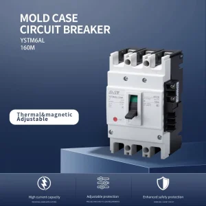Adjustable Thermal-Magnetic 3P 160A 400V 18KA AC Molded Case Circuit Breaker (MCCB) China Supplier