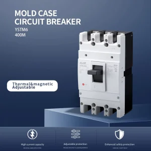Adjustable Thermomagnetic 3P 400A 50KA YSTM6 400M 690V/400V Copper Moulded case Circuit Breaker (MCCB)