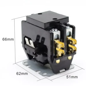 Air Conditioner AC Contactor 2 Pole 30A 220V Coil Voltage Suitable for Compressor and Condenser Units