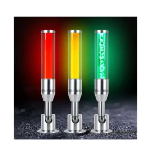 Aluminum Alloy Three-color Signal Tower Light Folding CNC Equipment Alarm Light Red Yellow and Green with Buzzer 24V