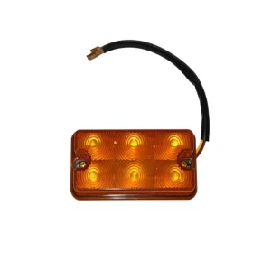 Amber Rectangular LED Forklift Turn Signal Light 24V Waterproof 8W Side Indicator Warning Lamp Construction Mining Vehicle