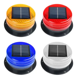 Amber White Blue Red Strobe Warning LED Indicator Lights Forklift Solar Signal Light