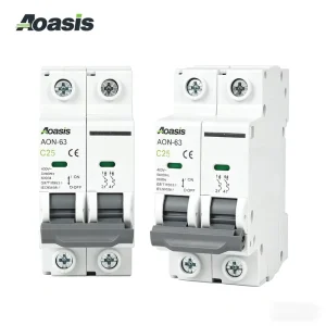 Aon 63 DZ47 32 AMP 400V AC 2 Pole MCB Miniature Circuit Breaker