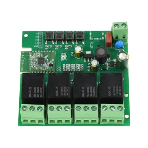 App AC 110V240V 4-Channel Smart Wi-Fi Remote-Control Relay Switch
