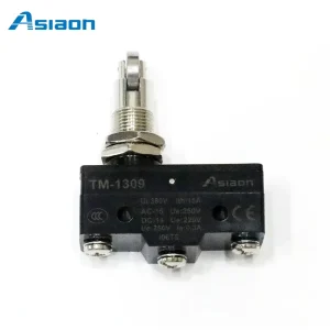 Asiaon Horizontal Micro Switch TM 1309 IP40 Waterproof 380V 15A SPDT Stroke Micro motion OEM ODM