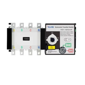 Ats for 4P 160A Three Phase PC Class Dual Power Automatic Transfer Switch 400V AC Auto Manual 2 Input 1 Output Lock Oem Dom