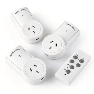 Australia Style 3 Outlets with 1 Remotes Light Switch Kit 100FT Range Remote Control Outlets