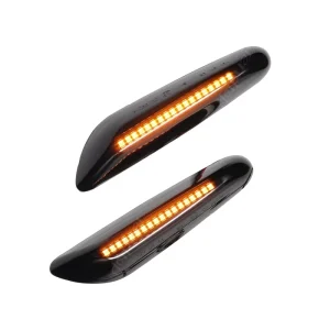 Auto Parts Dynamic LED Side Marker Lights for BMW E81 E82 E88 E90 E91 E92 E93 E60 E61 E83 E84 Turn signal Running Indicator Lamp