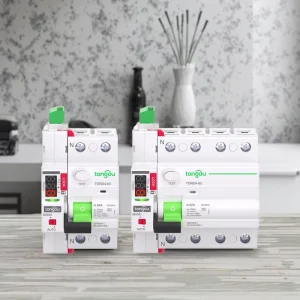 Auto Recloser 4P 63A RCD Magnetic Type 6kA 50/60Hz Industrial Household Circuit Breaker 30mA/100mA Low Voltage 230V/400V Safety