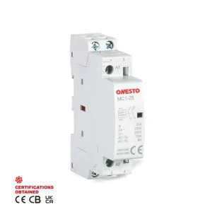 Automatic AC Modular Contactor 1P 2P Din Rail Modular Contactors 16A 20A 25A AC Electric Contactors