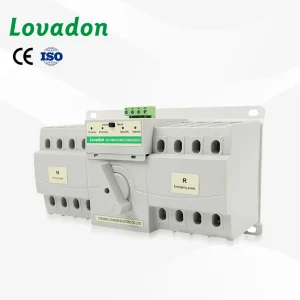 Automatic Changeover Switch CB Class 220V AC 63A 4P Three Phase 5kA Breaking Capacity 50 60Hz ABS Material CE Automatic Transfer