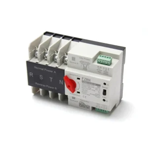 Automatic Dual Power Transfer Switch 63A 2P Double Changeover 220V Single Phase 10kA Solar Power Systems Backup