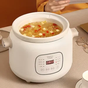 Automatic Health Slow Cooker Electric Crock Pot Stew Pot Slow Cooker With Ceramic Liner Pot