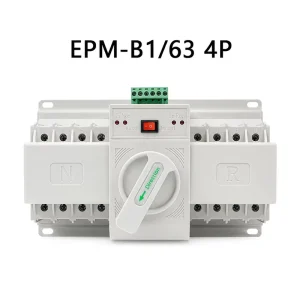 Automatic Transfer Switch 220V 4P 32A 63A Dual Power ATS Manual Auto Changeover Switch for Generator Home Backup Power
