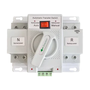 Automatic Transfer Switch ATS 2P 63A Dual Power Changeover Switch Mains Generator Backup Power Transfer Switch