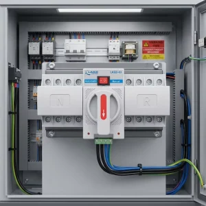 Automatic Transfer Switch (ATS) Three Phase 4P 1000A Breaking Capacity CB Type Remote Control Industrial Household Use