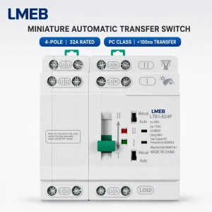 Automatic Transfer Switch Panel 4P Generator ATS Controller 40A 50A 60A 30A 20A 16A Output Currents Automatic Transfer Switching
