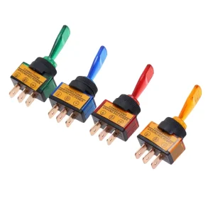 Automotive 12V Toggle Switch 3 Pin ON OFF With LED Light DC12V 20A SPST Switches