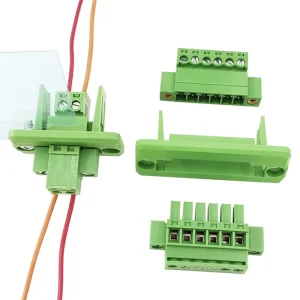 B Type 3.81mm Pitch Panel Through Wall Female and Male Terminal Block Connection