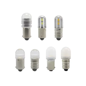 BA9S LED Bulb Indicator 24VDC White Miniature Signal Lamp For Cnc Machine Control Panel Status Tower Light High Brightness