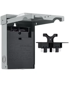 BAK PS60 60A 240VAC Pullout AC Disconnect Switch Metal Junction Box 2-Pole 3-Wire NEMA 3R Outdoor CULus Listed for HVAC