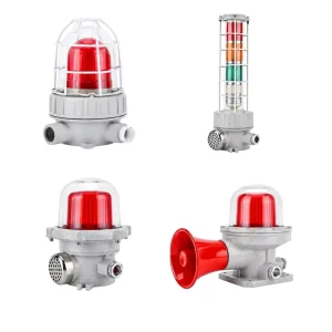 BBJ Explosion Proof LED Warning Beacon with Sound Industrial Signal Indicator Light AC220V DC24V