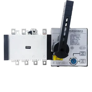 BEIYI PC ATS 100A 220V BEYQH-160/4P Three Phase 10kA Breaking Capacity Automatic Transfer Switch Overload Protection