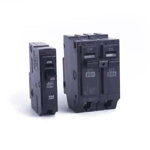 BH Series CE Approved 1 2 3 Pole Black Electronic Miniature Circuit Breaker