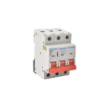 BK65N 3 Pole Miniature Circuit Breaker 400V AC MCB 6kA DIN Rail Mount Industrial Use Circuit Protection