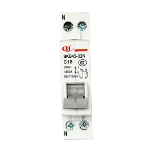 BKB45-32N Factory IEC CCC Certification 230V Miniature Circuit Breaker 6A 20A 32A High Performance 1P+N C Type MCB