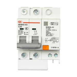 BKB55L-63 IEC CCC AC 230/400V Miniature Circuit Breaker Residual Current Protection 1A-63A