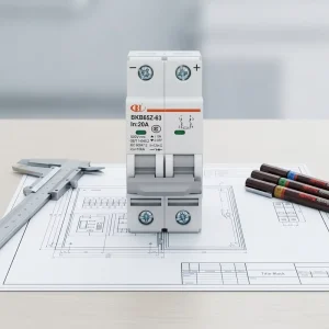 BKB65Z-63-DC1000V Miniature Circuit Breaker 1~63A 4P B/C Curve IEC CCC Certified 7.5/10kA Breaking Capacity Copper/Metal MCB