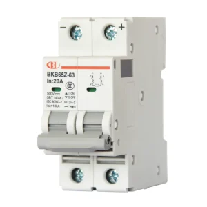 BKB65Z-63-DC500 MCB Miniature Copper Circuit Breaker 1~63A 50Hz 7.5/10kA Breaking Capacity IEC CCC Certification Photovoltaic