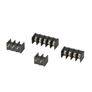 Barrier Terminal Block 8.25mm Pitch 2P-12P Power Supply Terminal Corner Black Fence-style Terminal