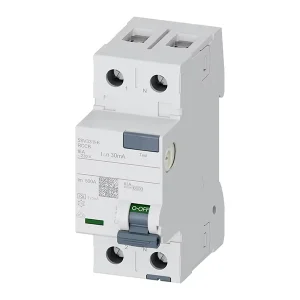 Basic Devices RCCBs Residual Current Operated Circuit Breaker 2 Pole Automation 5SV3311 6