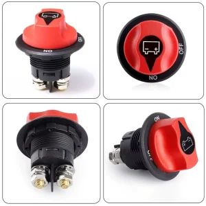 Battery Disconnect Switch 100A Master Disconnect Isolator 12V 48V on Off Power Cutoff Switch Waterproof Heavy Duty for Marine