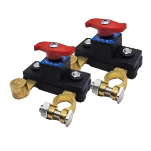 Battery Disconnect Switch 12 V 24 V Pure Copper Clip High Conductivity Battery Cut Off Switch for Car Agricultural Vehicle