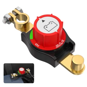 Battery Disconnect Switch 12V-48V Battery Kill Switch Negative On/Off Battery Switch for Cars Vehicles RVs and Boats