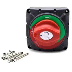 Battery Disconnect Switch Universal for Car RV Yacht Boat Modifications 275A Three Position Rotary Kill Switch IP6 Rated