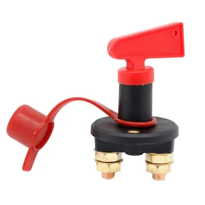 Battery Disconnect Switch with 2 Key Battery Kill Switch Isolating Cut Off Power Switch