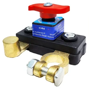 Battery Main Disconnect Switch Aluminum Core With Copper Plating 12V 24V Negative Disconnect Switch for Battery Management